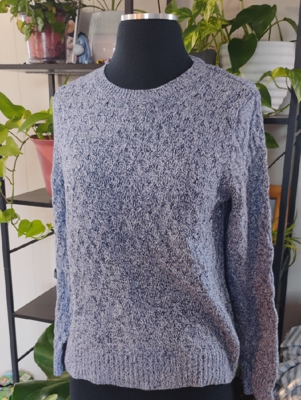 croft & barrow Heather Blue Crewneck Sweater